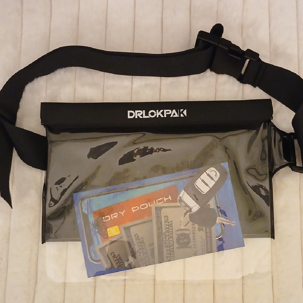 DRLOKPAK Clear Waterproof Waist Bag